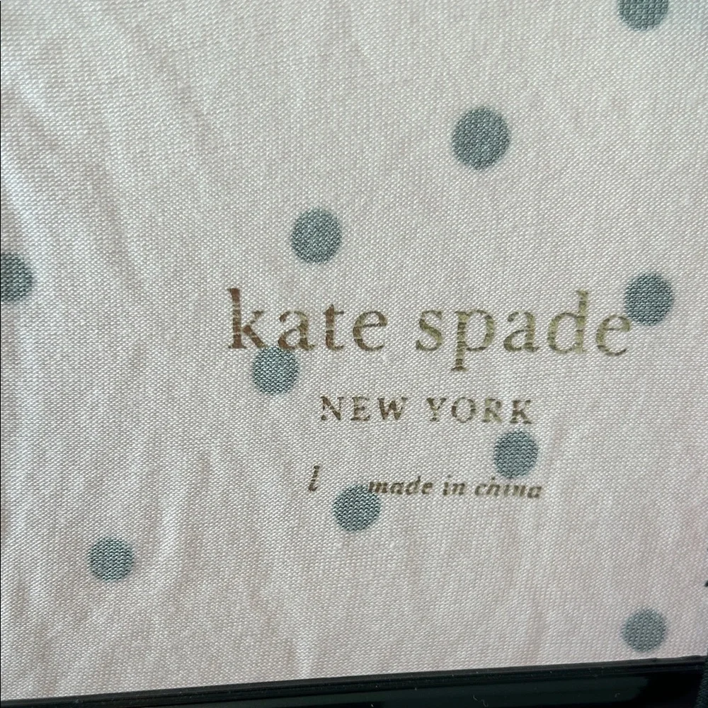 Kate Spade Pink and Black Polka Dot Fabric